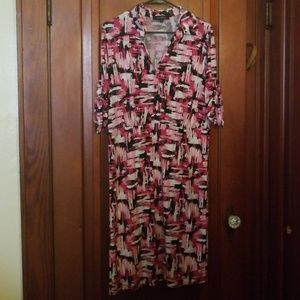 Multi color collared dress